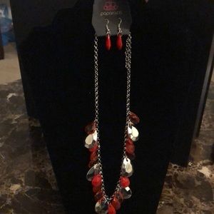 Hurricane Season Red Necklace